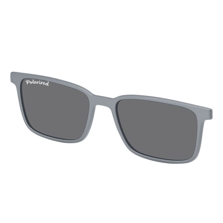 Okulary pod korekcję medium z polaryzacyjną nakładką przeciwsłoneczną CLIP-M-TRC298B-1 szary