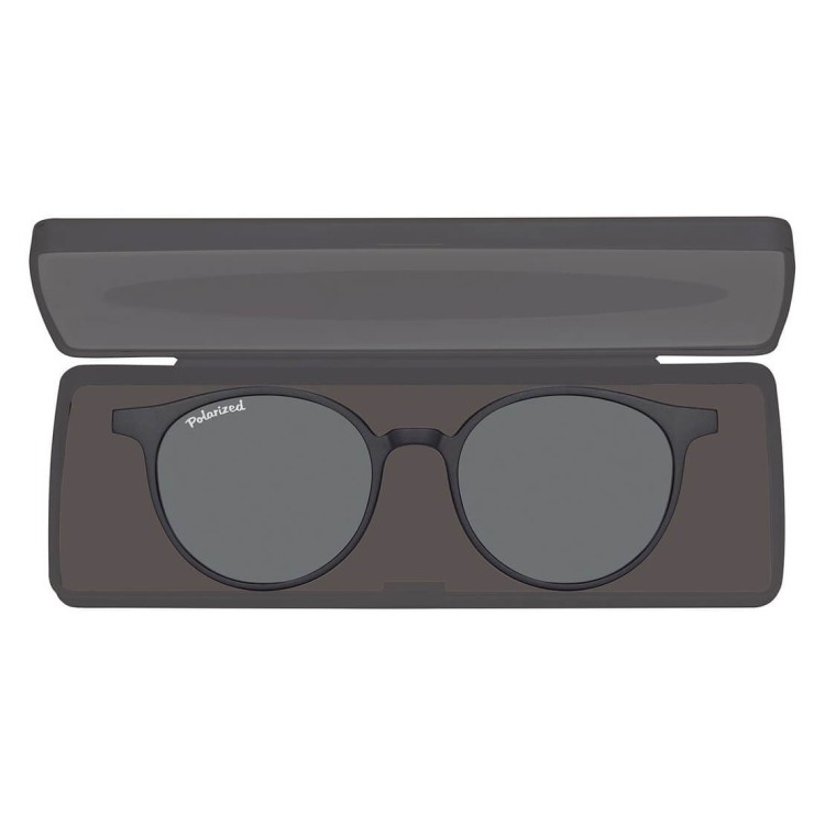 Okulary pod korekcję z polaryzacyjną nakładką przeciwsłoneczną CLIP-M-TRC299-1 czarne