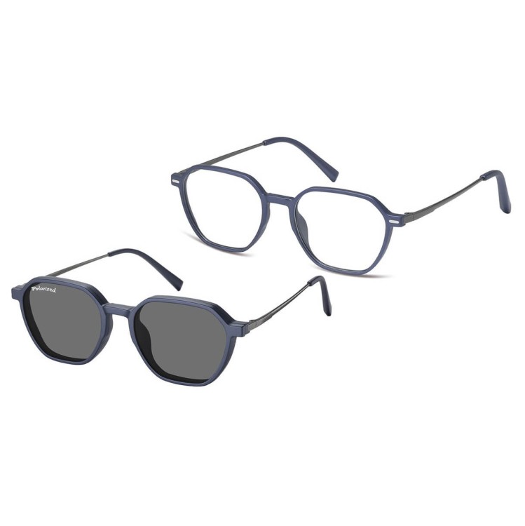 Okulary pod korekcję z polaryzacyjną nakładką przeciwsłoneczną CLIP-M-TRC300A-1 gołębi