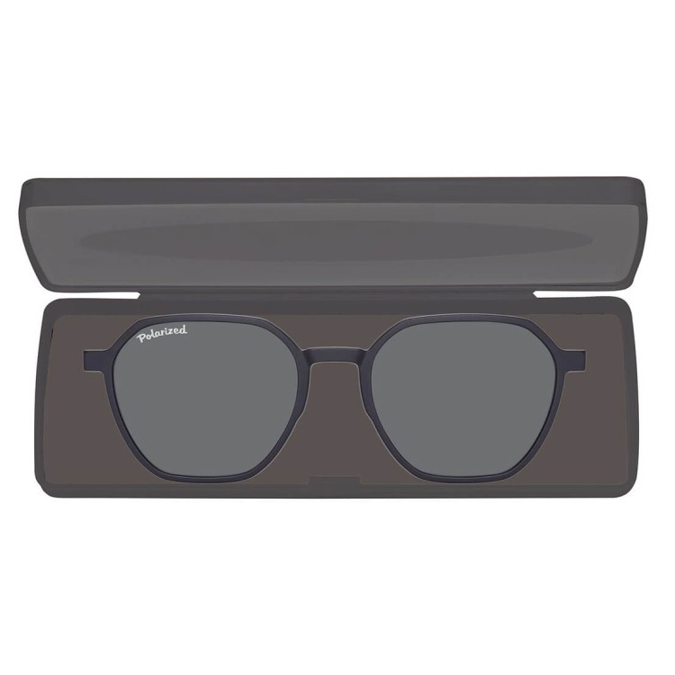 Okulary pod korekcję z polaryzacyjną nakładką przeciwsłoneczną CLIP-M-TRC300-1 czarny