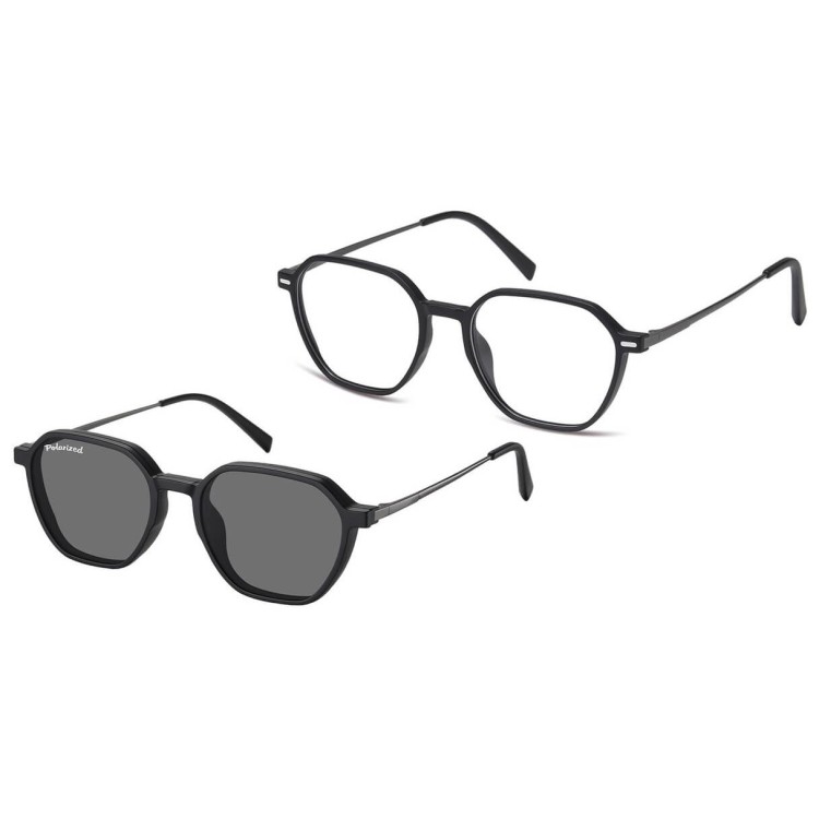 Okulary pod korekcję z polaryzacyjną nakładką przeciwsłoneczną CLIP-M-TRC300-1 czarny