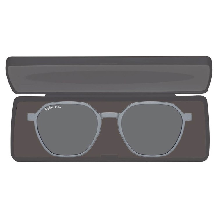 Okulary pod korekcję z polaryzacyjną nakładką przeciwsłoneczną CLIP-M-TRC300B-1 szary
