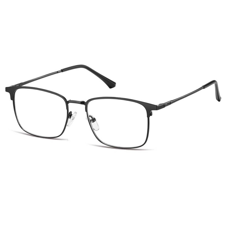 Męskie okulary pod korekcję z polaryzacyjną nakładką przeciwsłoneczną CLIP-MC97-1 czarne