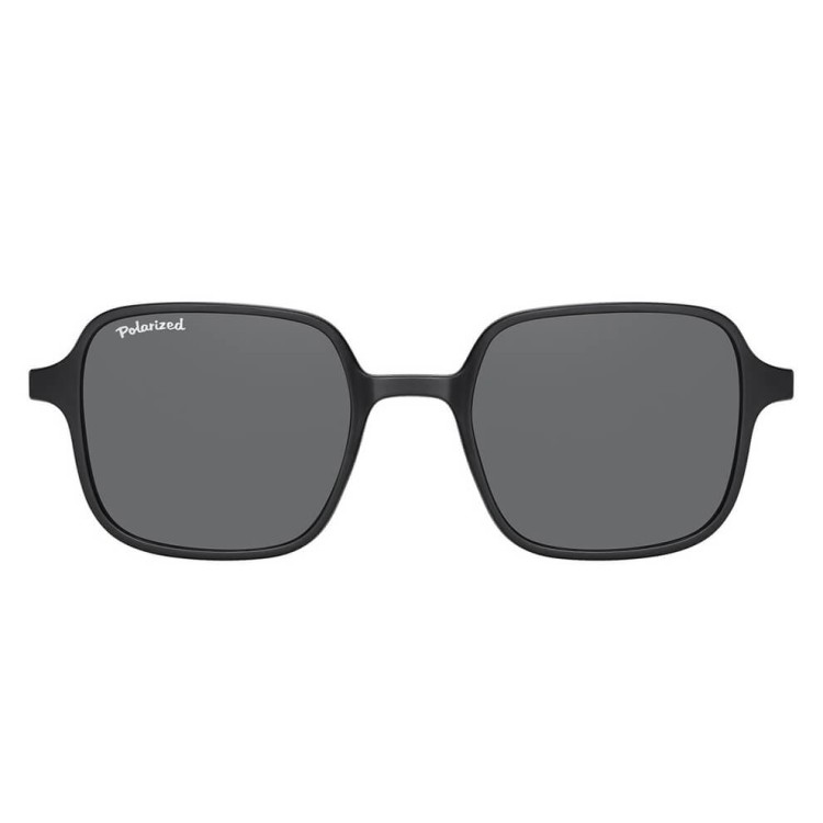 Okulary kwadratowe pod korekcję z polaryzacyjną nakładką przeciwsłoneczną CLIP-MC98-1 złote