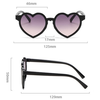 Okulary przeciwsłoneczne dla dziewczynki Serce STKD-03 czarne