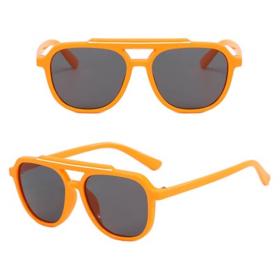 Okulary przeciwsłoneczne pilotki dla dzieci STKD-04E pomarańczowe