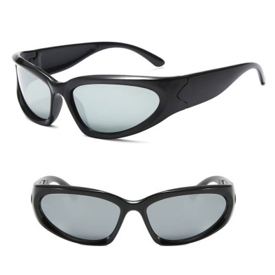 Okulary przeciwsłoneczne dla dzieci lustrzane STKD-06B czarne 