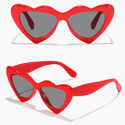 Okulary przeciwsłoneczne dla dziewczynki Serce STKD-09A czerwone