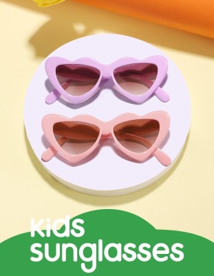 Okulary przeciwsłoneczne dla dziewczynki Serce STKD-09B różowe
