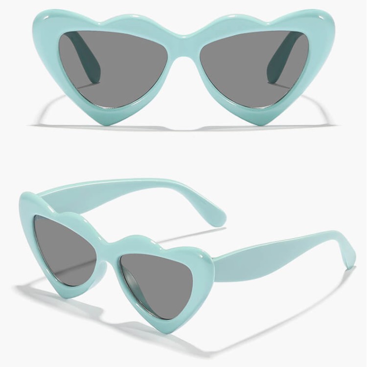 Okulary przeciwsłoneczne dla dziewczynki Serce STKD-09D zielone
