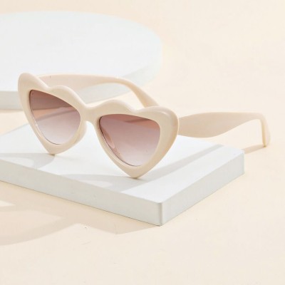 Okulary przeciwsłoneczne dla dziewczynki Serce STKD-09E kremowe