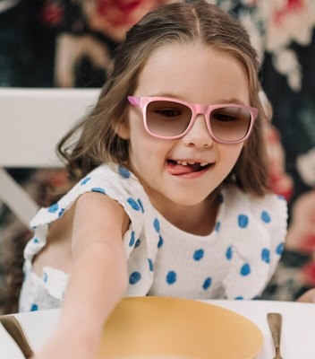 Okulary przeciwsłoneczne dla dzieci STKD-08 czarne/żółte