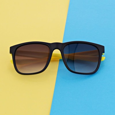 Okulary przeciwsłoneczne dla dzieci STKD-08 czarne/żółte