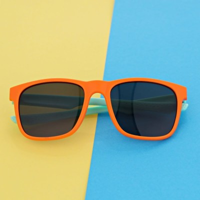 Okulary przeciwsłoneczne dla dzieci STKD-08D pomarańcz/miętowy