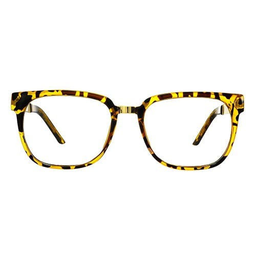 Metalowe Okulary zerówki panterka NR-181