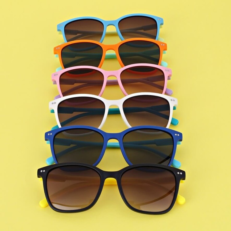 Okulary przeciwsłoneczne dla dzieci STKD-07A granat/błękit