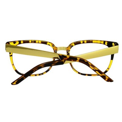 Metalowe Okulary zerówki panterka NR-181