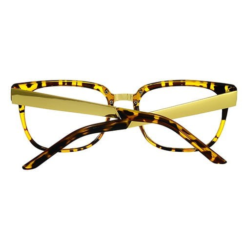 Metalowe Okulary zerówki panterka NR-181