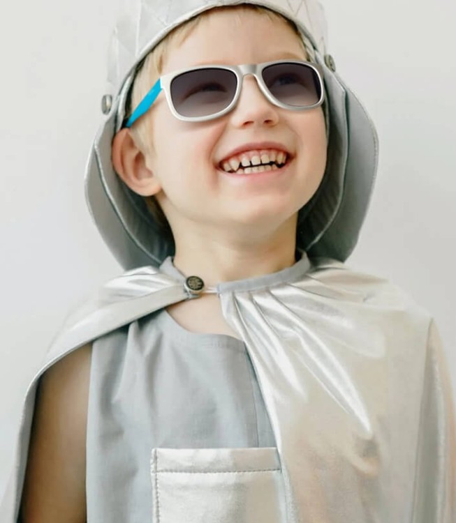 Okulary przeciwsłoneczne dla dzieci STKD-07D pomarańczowy/miętowy