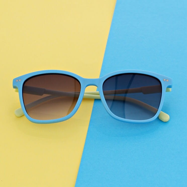 Okulary przeciwsłoneczne dla dzieci STKD-07E niebieski/zielony