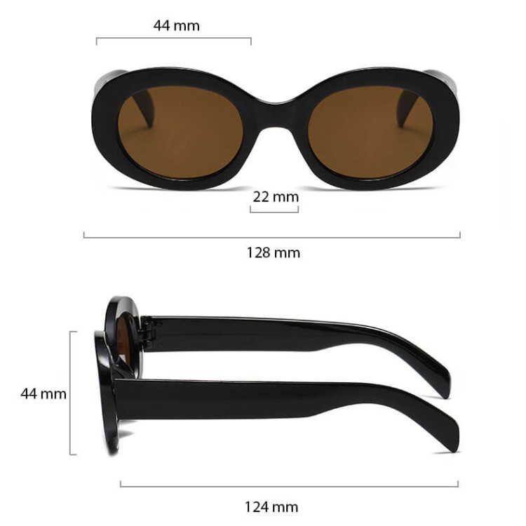 Okulary przeciwsłoneczne dla dziewczynki owalne STKD-02A szare