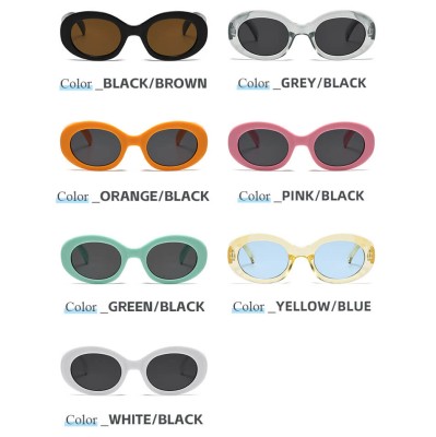 Okulary przeciwsłoneczne dla dziewczynki owalne STKD-02E pomarańczowe