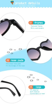 Okulary przeciwsłoneczne dla dziewczynki Serce STKD-03E brązowa