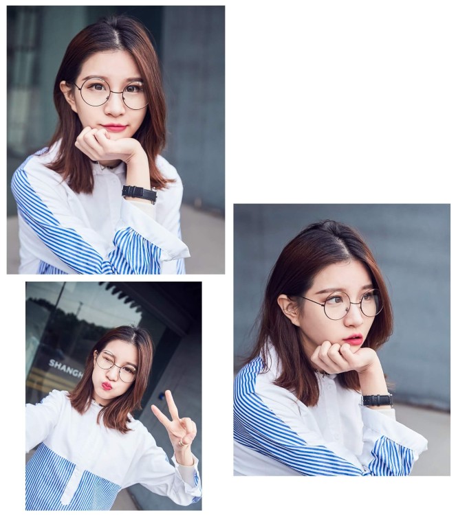 Okrągłe srebrne okulary Lenonki z filtrem Blue Light do komputera zerówki DS-97A