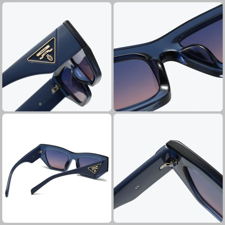 Damskie okulary przeciwsłoneczne z filtrem UV400 - SV104A brązowe