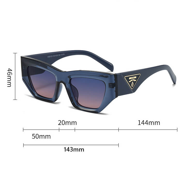 Damskie okulary przeciwsłoneczne z filtrem UV400 - SV104A brązowe