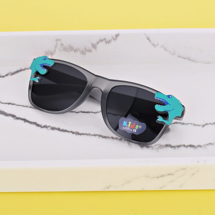 Okulary przeciwsłoneczne dla dzieci DINOZAUR STKD-10 szare