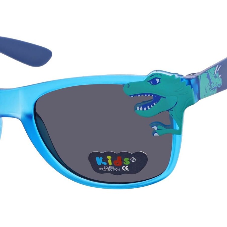 Okulary przeciwsłoneczne dla dzieci DINOZAUR STKD-10A niebieskie