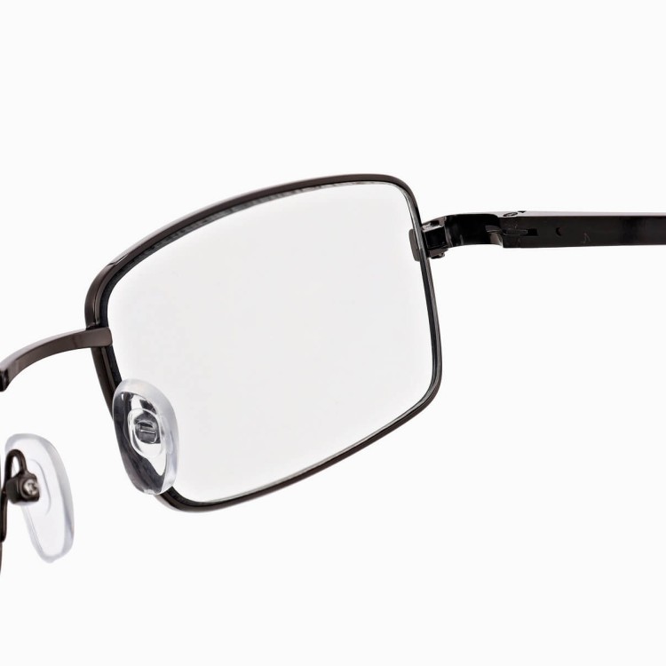 Plusy +3.00 Fotochromowe okulary do czytania z flexami ST342 czarne