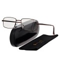 Plusy Fotochromowe korekcyjne okulary do czytania z flexami ST342A brązowe.JPG