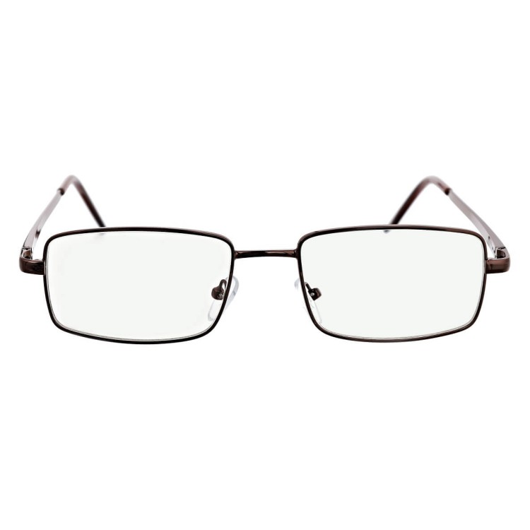 Plusy +4.00 Fotochromowe okulary do czytania z flexami ST342A brązowe