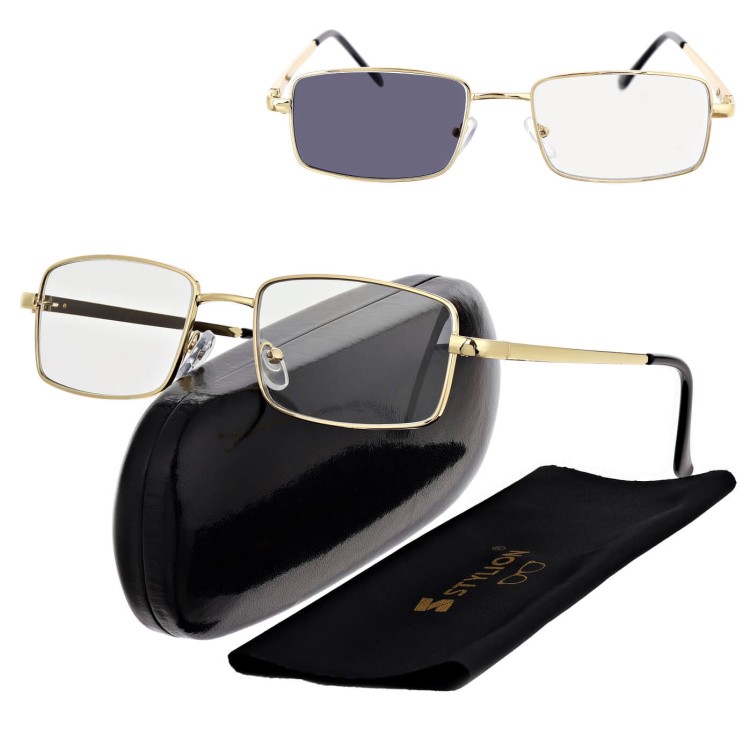 Plusy Fotochromowe korekcyjne okulary do czytania z flexami ST342B.jpg