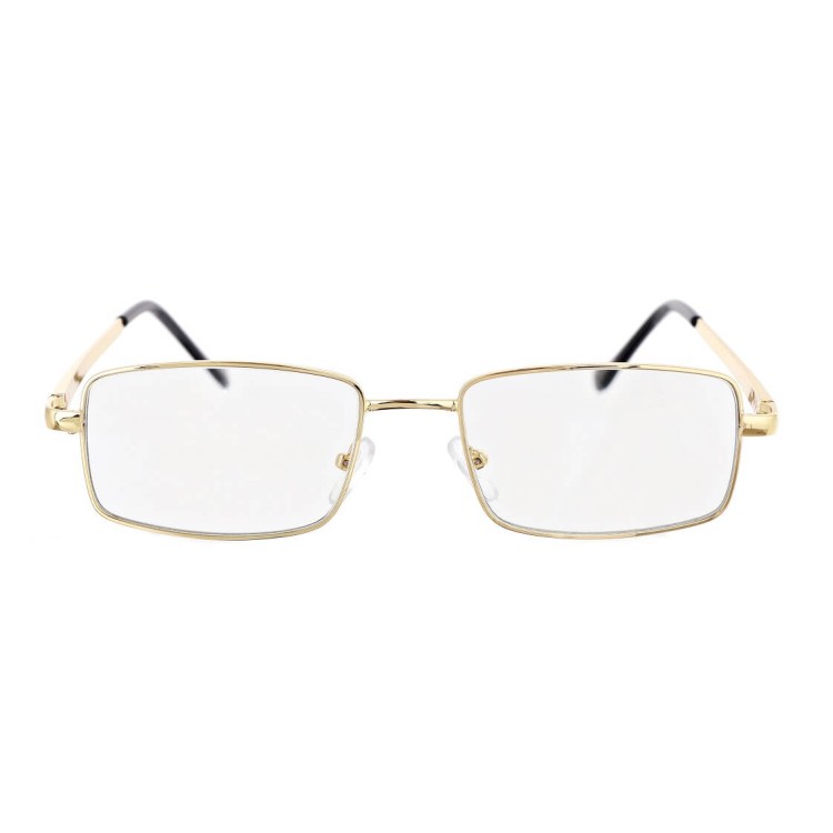 Plusy +2.50 Fotochromowe okulary do czytania z flexami ST342B złote