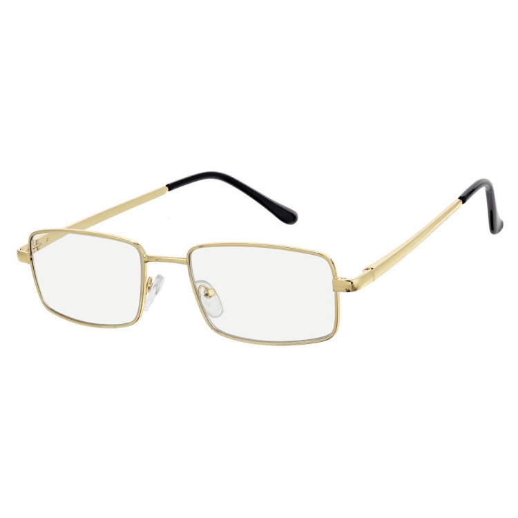 Plusy +3.50 Fotochromowe okulary do czytania z flexami ST342B złote