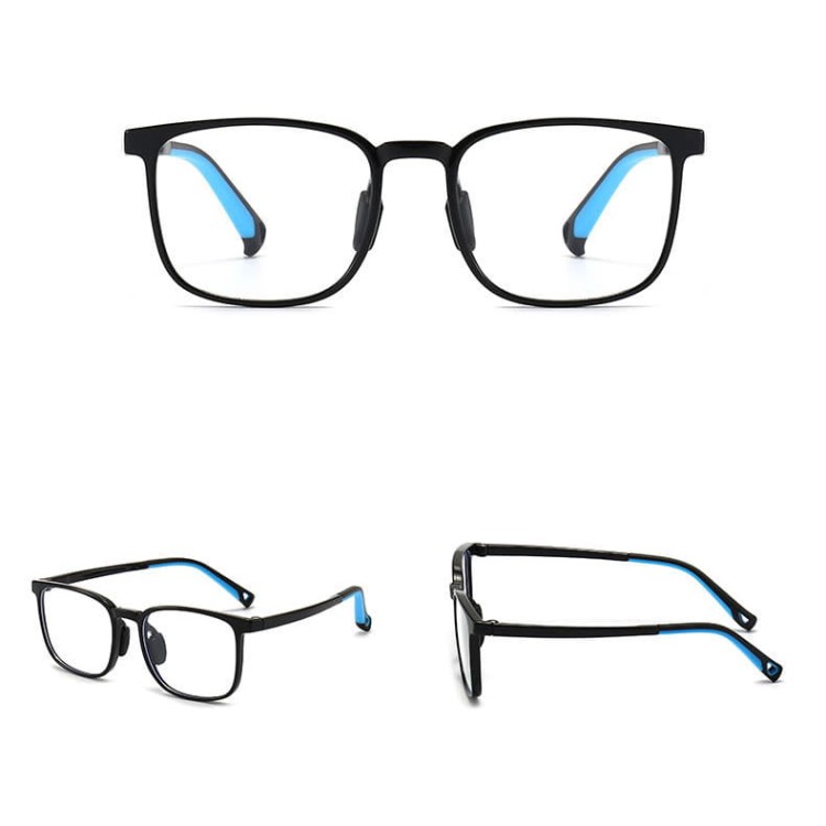 Okulary dla dzieci zerówki do komputera z filtrem Blue Light 25169 czarne