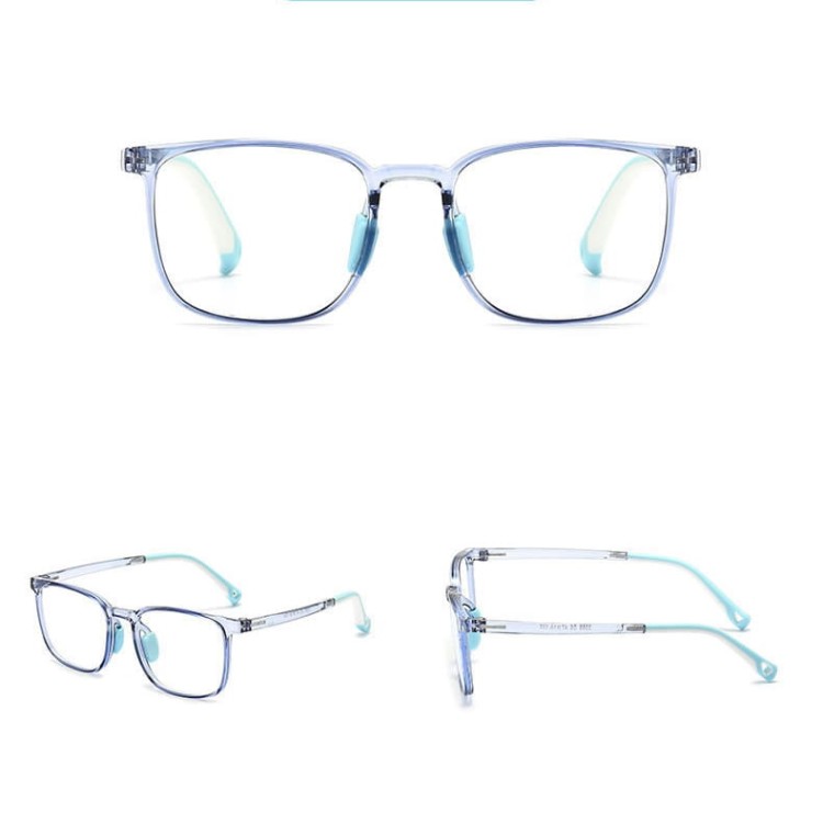 Okulary dla dzieci zerówki do komputera z filtrem Blue Light 25169E transparentny błękit