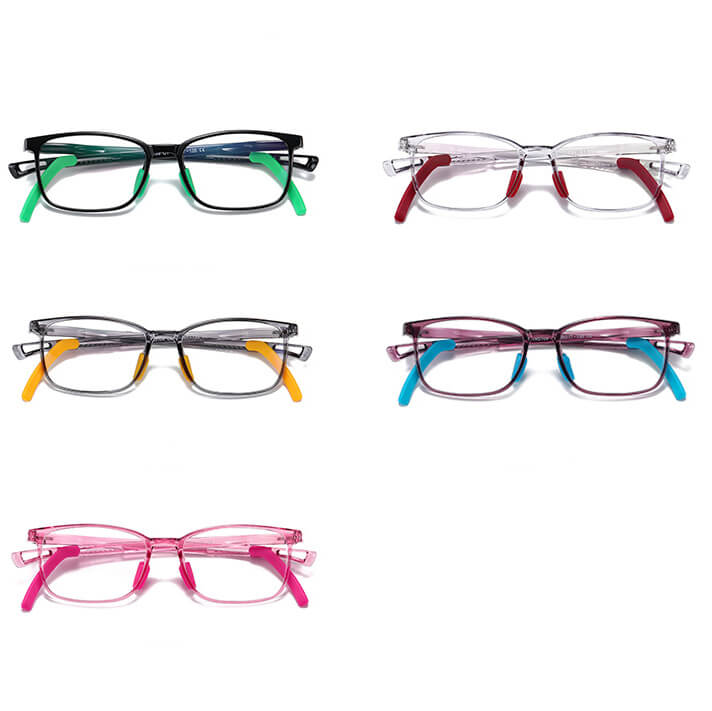 Okulary dla dzieci z uchwytami za uszy zerówki do komputera z filtrem Blue Light 25166 czarne