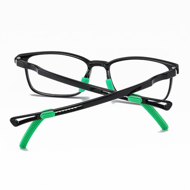 Okulary dla dzieci z uchwytami za uszy zerówki do komputera z filtrem Blue Light 25166 czarne