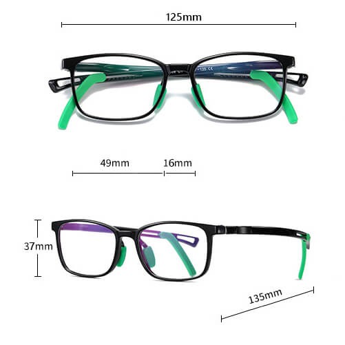 Okulary dla dzieci z uchwytami za uszy zerówki do komputera z filtrem Blue Light 25166D różowy