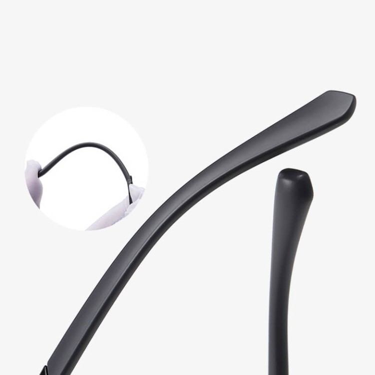 Męskie okulary zerówki z filtrem Blue Light i Antyrefleks do komputera 25170B szary/zielony