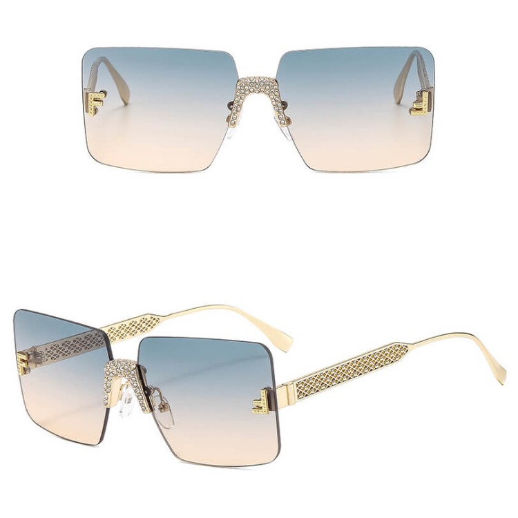 Damskie okulary przeciwsłoneczne bezramkowe SRP-01C.jpg