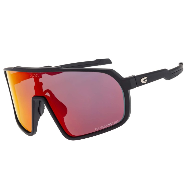 Duże Sportowe okulary przeciwsłoneczne z polaryzacją GOG E535-1P czarne