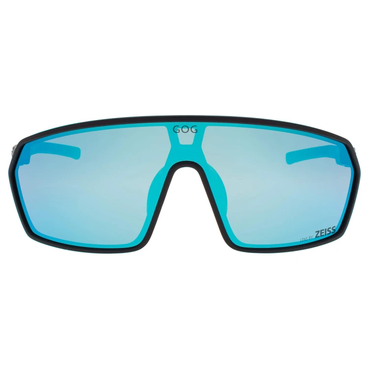 Okulary przeciwsłoneczne sportowe LENS BY ZEISS - GOG E610-1 czarny/niebieski