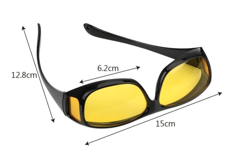 Okulary nakładane rozjaśniające HD VISION dla kierowców do jazdy w nocy