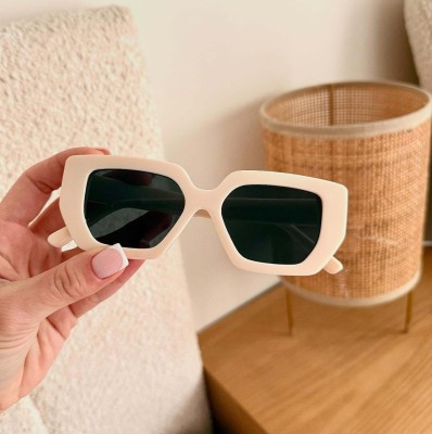 Okulary przeciwsłoneczne z filtrem UV400 STL23C kremowe + akcesoria