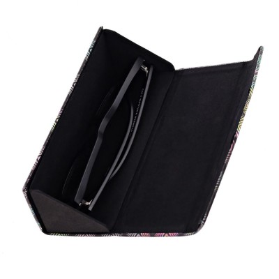 Etui na okulary składane w trójkąt ET-133A ciemny róż